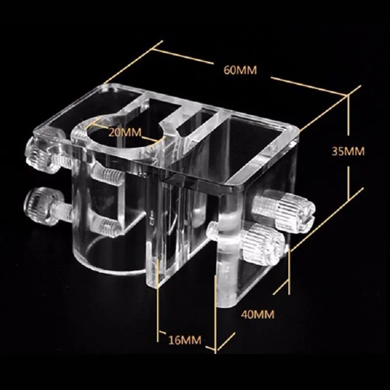 

Acrylic Aquarium Plant Tweezer Scissor Aquarium Clamp Lily Pipe Acrylic Fixture Holder for Aquatic Plant 6cm*4cm*3cm