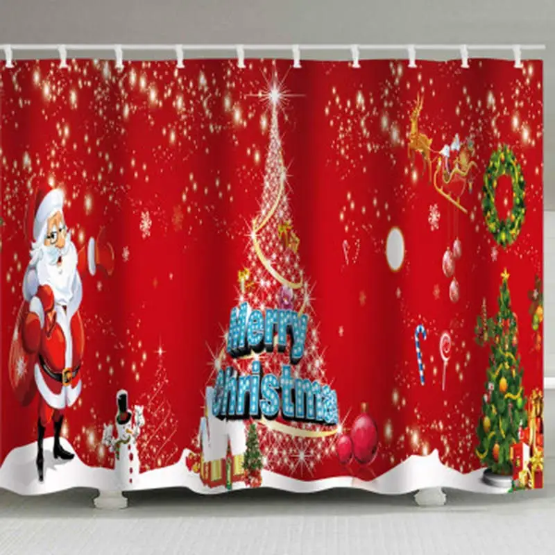 Рождественский душ фестиваль Санта Клаус украшения фон цветок гобелен Тип