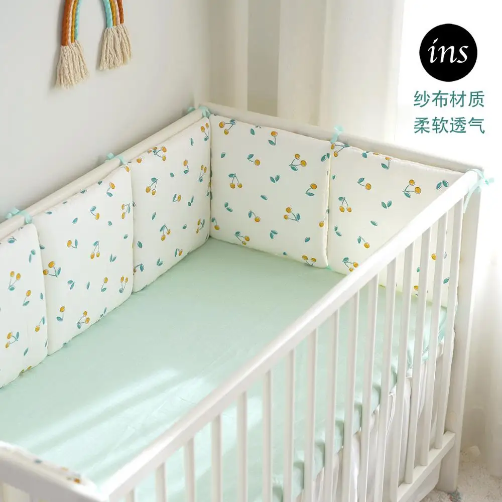 

Baby Room Decor 6pcs Bumpers Set Protector Printed Animal Zoo Pillow For Newborn in the Crib Things For Baby 30*30cm Bed Bumpers