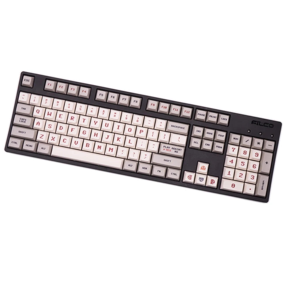 G MKY классические пиксельные 144 колпачки для клавиш PBT сублимированные XDAS профиль