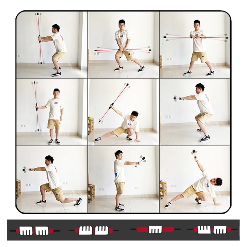 

Multi-Function Training Stick Phyllis Fitness Elastic Rod Yoga Exercise Elastic Stick Gym Accessories for Home