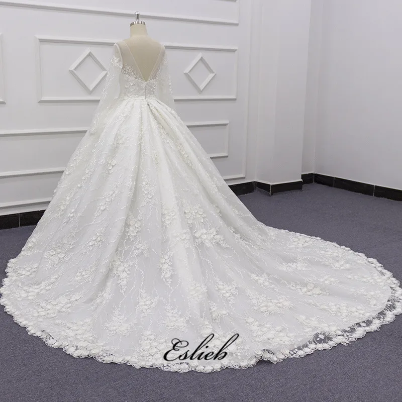 SJ105 реальное фото оптовая цена цвет слоновой кости о-образный вырез длинный рукав