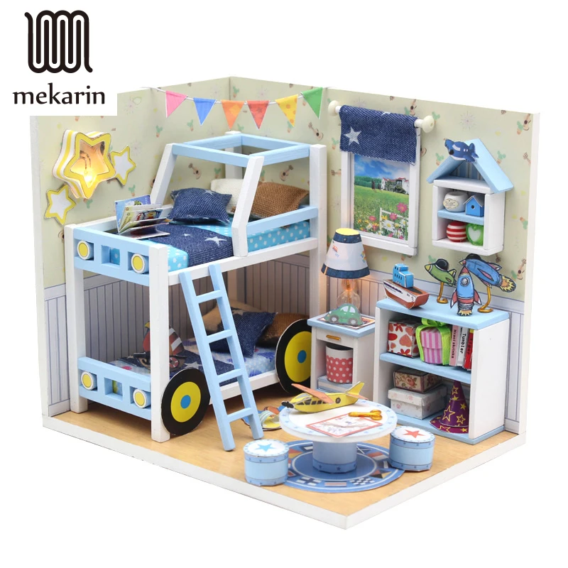 Самодельный креативный миниатюрный дом Сборная модель с одной втулкой подарки