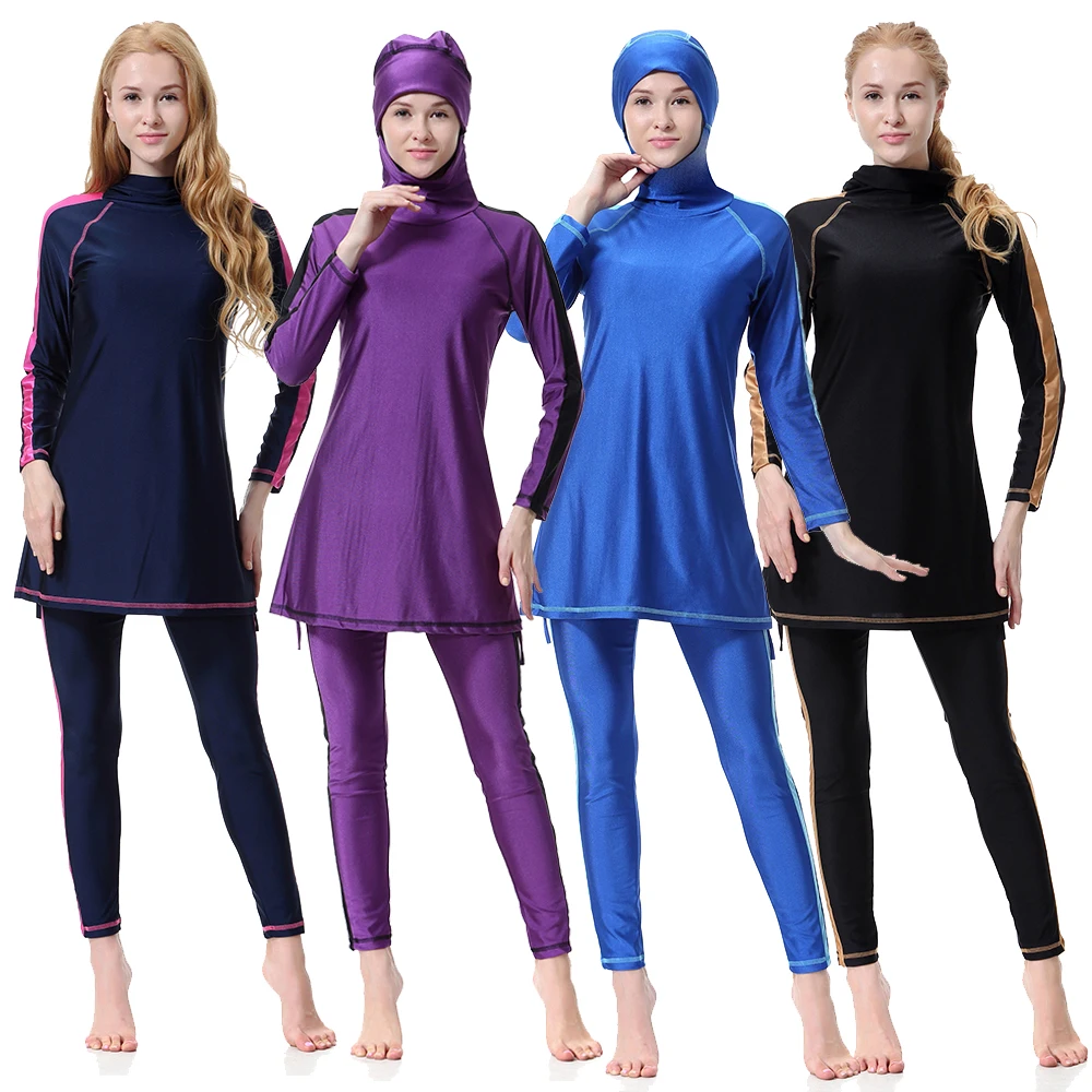 Арабская мусульманская одежда для плавания женская Burkini мусульманский костюм из