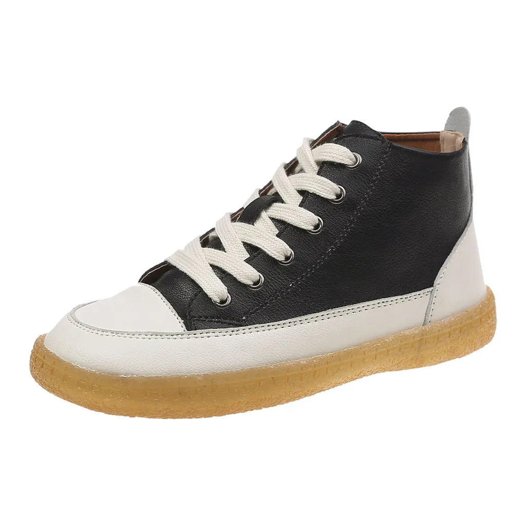 SAGACE/женская повседневная обувь Парусиновая однотонная на плоской подошве с