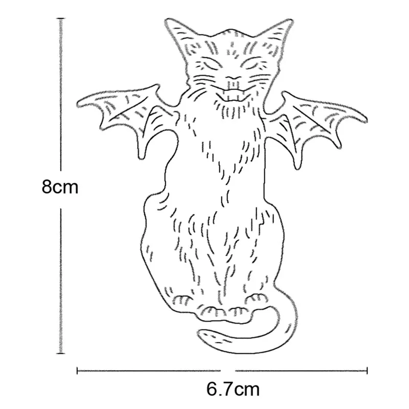

2021 New Metal Cutting Dies Cut Mold Halloween Cat Bat Decoration Scrapbook Paper Craft Knife Mould Blade Punch Stencils Dies
