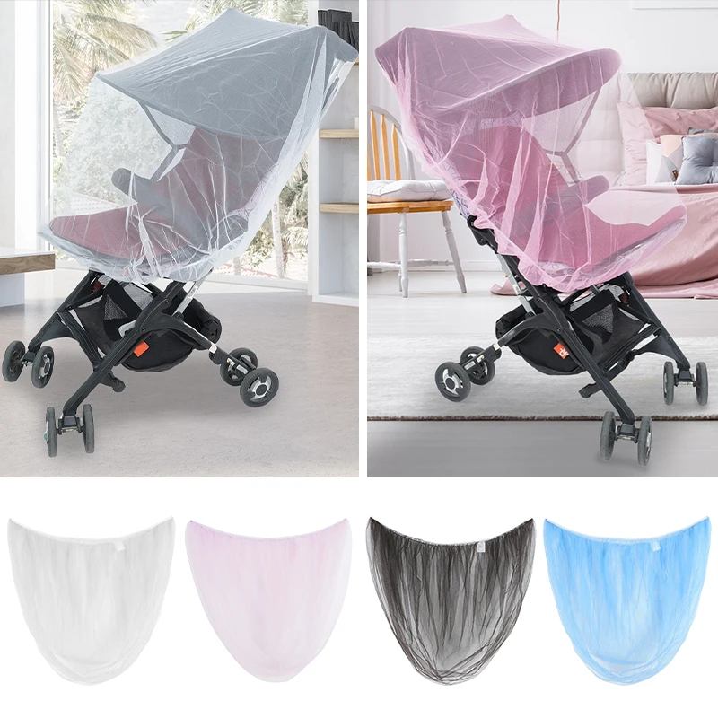 

150CM Baby Accessories Pushchair Mosquito Insect Shield Net Safe Infants Protection Mesh Stroller Accessories Mosquito Net