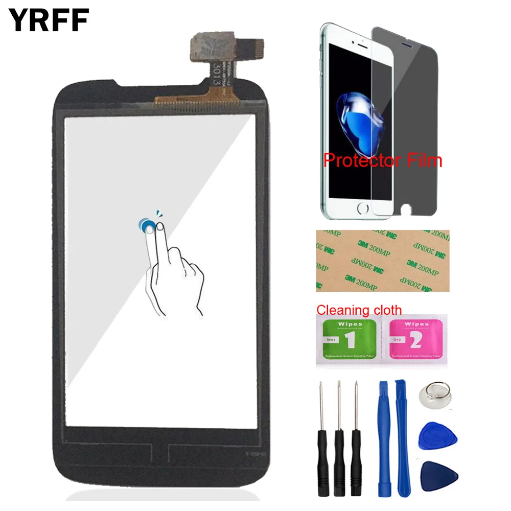 

Сенсорный экран 4,0 дюйма для Lenovo A369 A369i A 369 369i, переднее стекло, сенсорная панель, дигитайзер, сенсорные инструменты, защитная пленка, клейкая