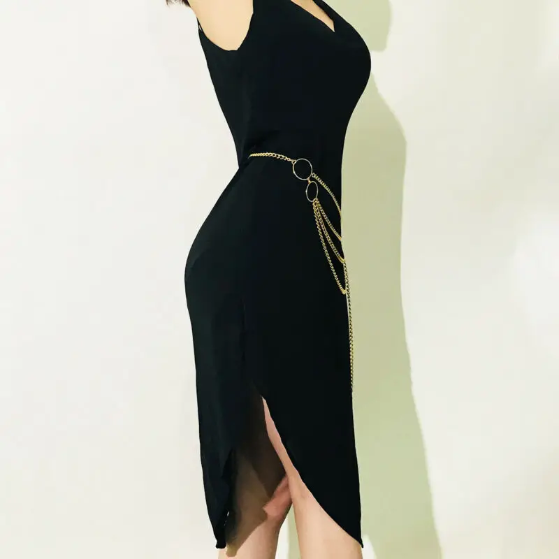 Женские модные ремни 2020 женский ремень Золотая узкая металлическая цепочка с