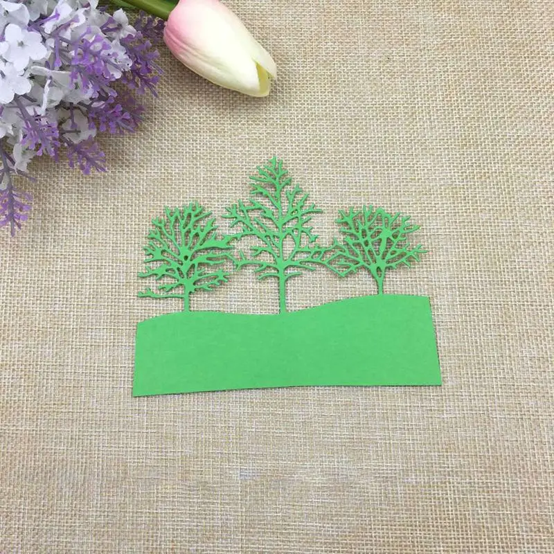 2020 Рождественская рамка в виде соснового дерева для скрапбукинга сделай сам