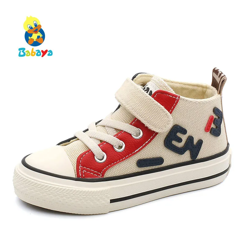 Children Canvas Shoes girls sneakers breathable Autumn New fashion High Letter Trendy casual Girls Shoes kids shoes boys