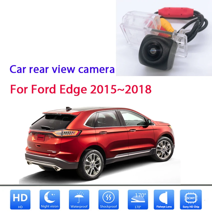

Автомобильная резервная камера заднего вида, камера ночного видения для парковки, водонепроницаемая Высококачественная RCA для Ford Edge 2015 2016 2017 2018
