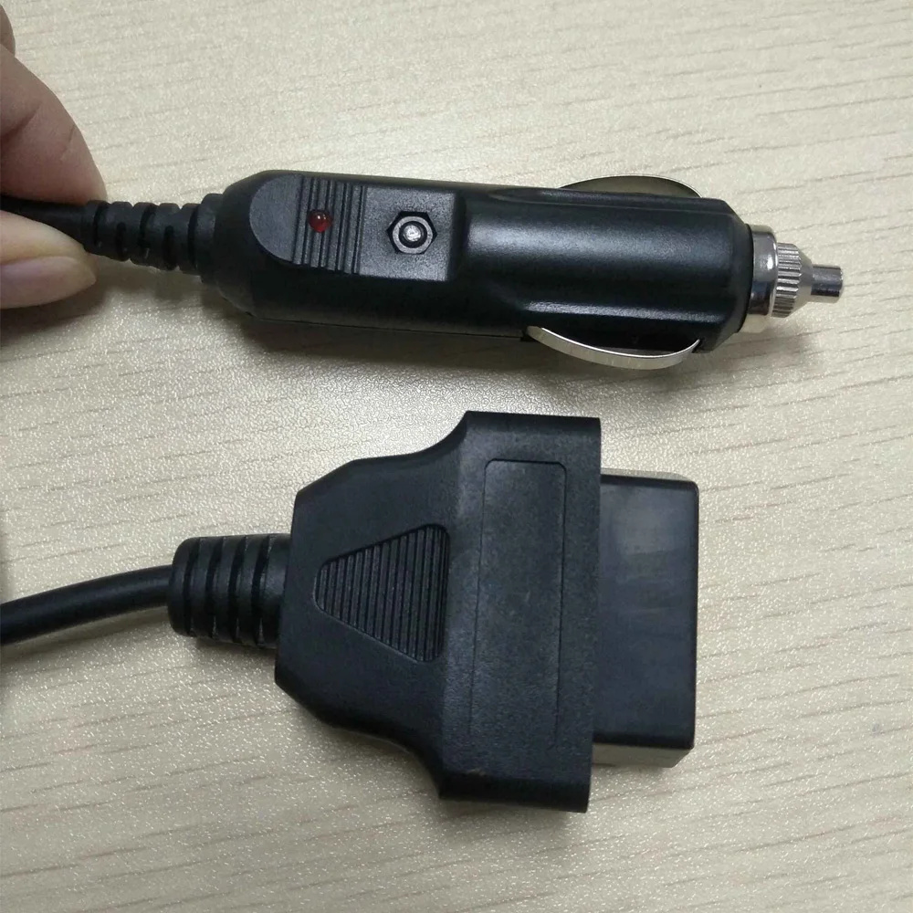 Индивидуальная длина OBD 2 Автомобильный разъем для прикуривателя OBD2 16 контактный