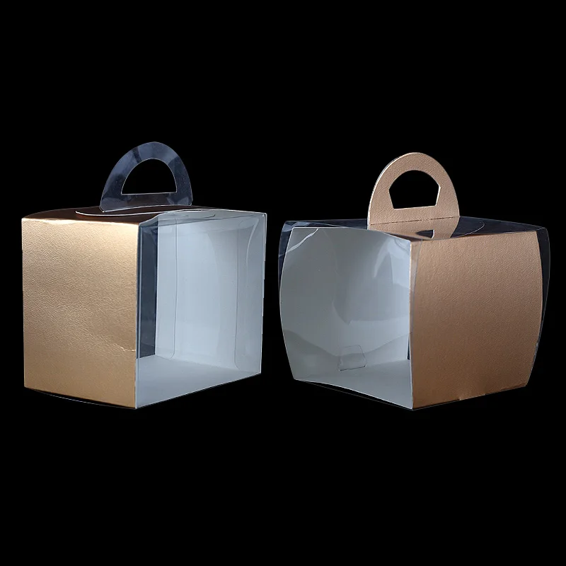 50 шт. Высококачественная портативная прозрачная коробка для упаковки фруктовых