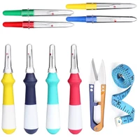 kaobuy 10 pcs sewing seam ripper with scissors ergonomic stitch remover tool hem puller stitch ripper for embroidery