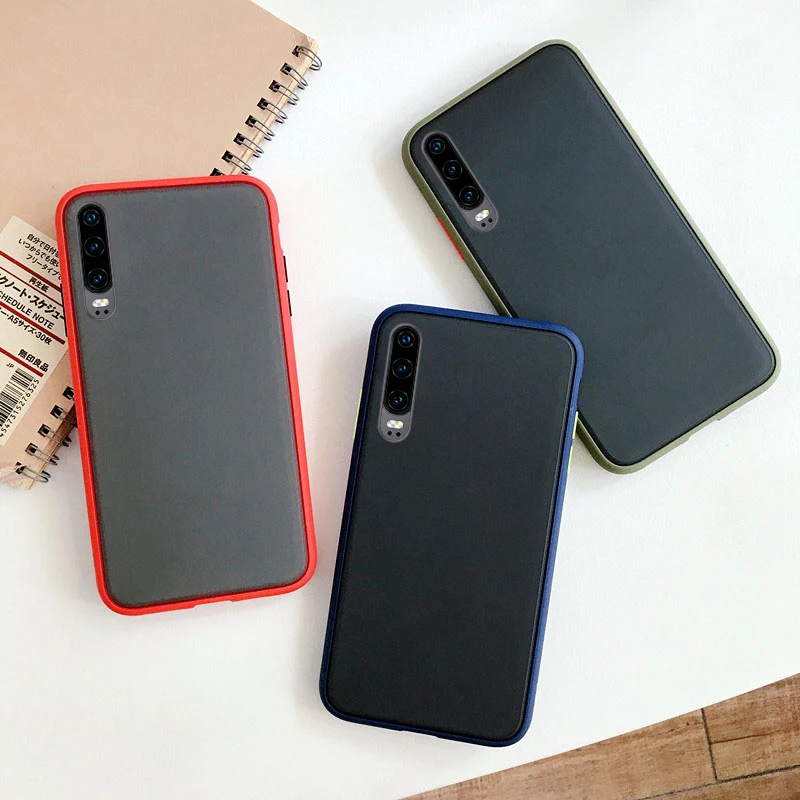 Прозрачный чехол для Huawei P30 Pro матовый полноразмерный защитный контрастных