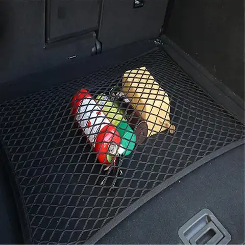 Сетчатая Сумка для хранения на заднем сиденье автомобиля, эластичная Сетчатая Сумка для хранения, карманный органайзер для Nissan Patrol Y62