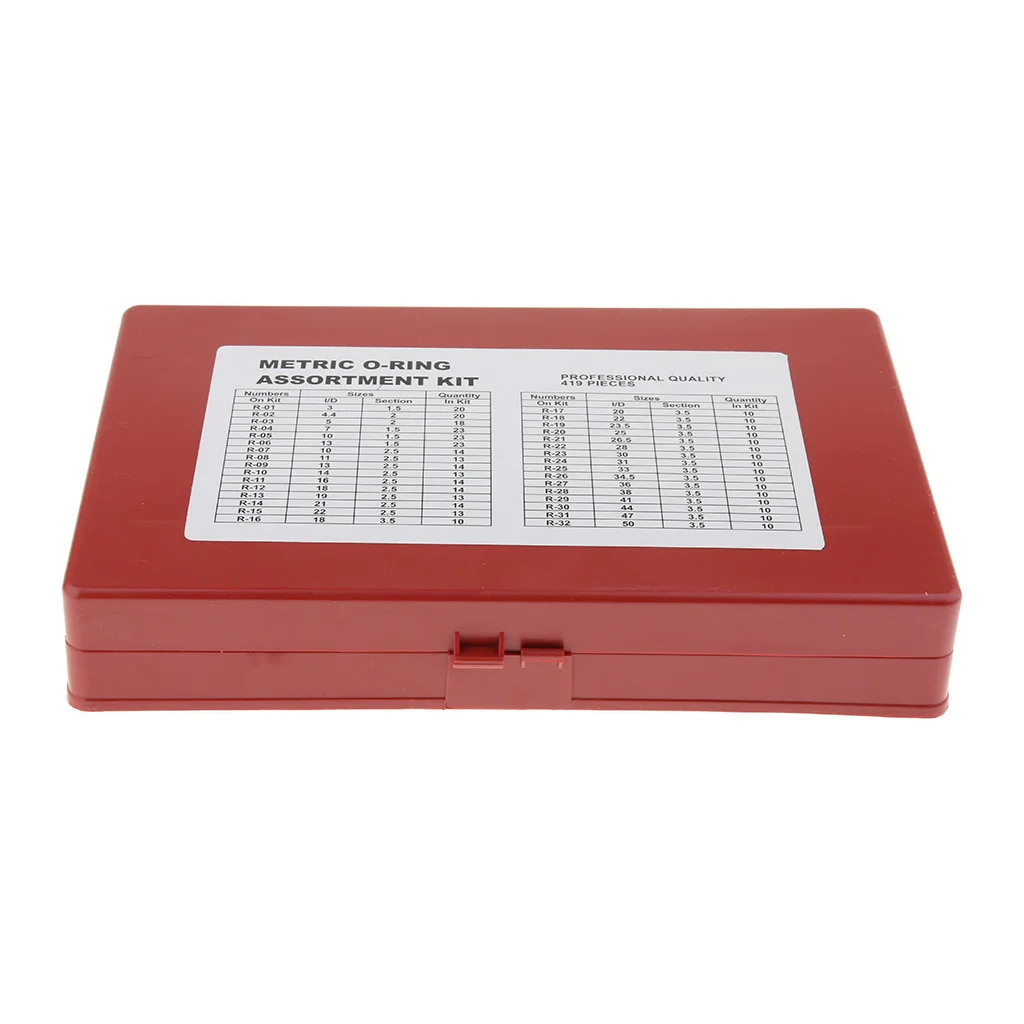 419 шт Универсальные уплотнительные кольца набор автомобильных уплотнительных