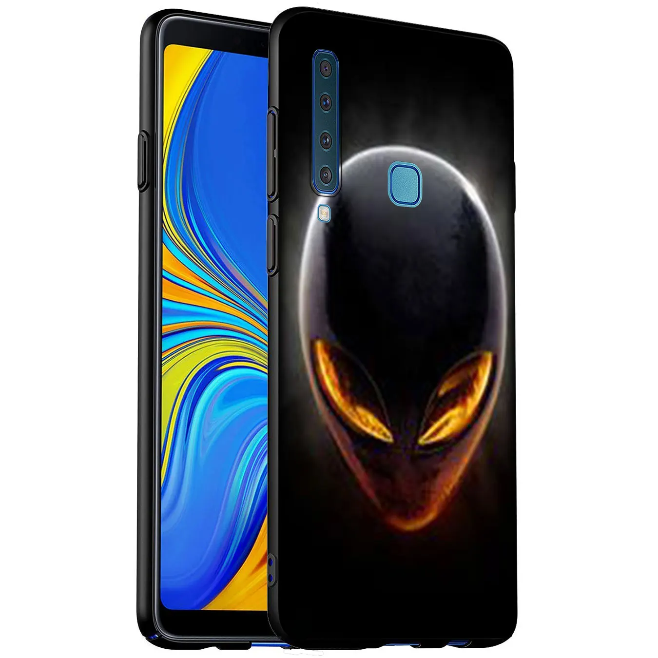 Cool Alien funny Cute Soft Silicone Phone Case for Samsung Galaxy A6 A7 A8 A9 2018 A3 A5 2016 2017 Note 9 8 10 Plus |