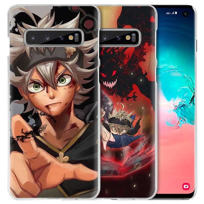 Аста черный клевер чехол для samsung Galaxy S10 5G S10e S9 S8 M40 M30 M20 M10 J4 J6 плюс J8 Note 8, 9, 10, аниме чехол для телефона pc