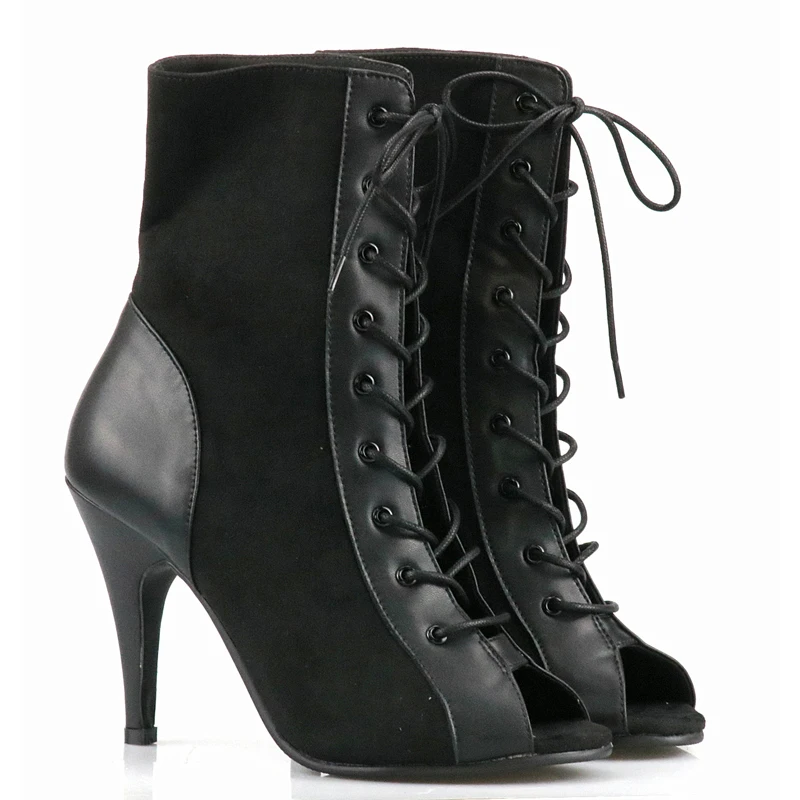 Loogtshon dance shoes for women latin dance boots sansha shoes Jazz shoe Black dance shoes high heel ladies heel
