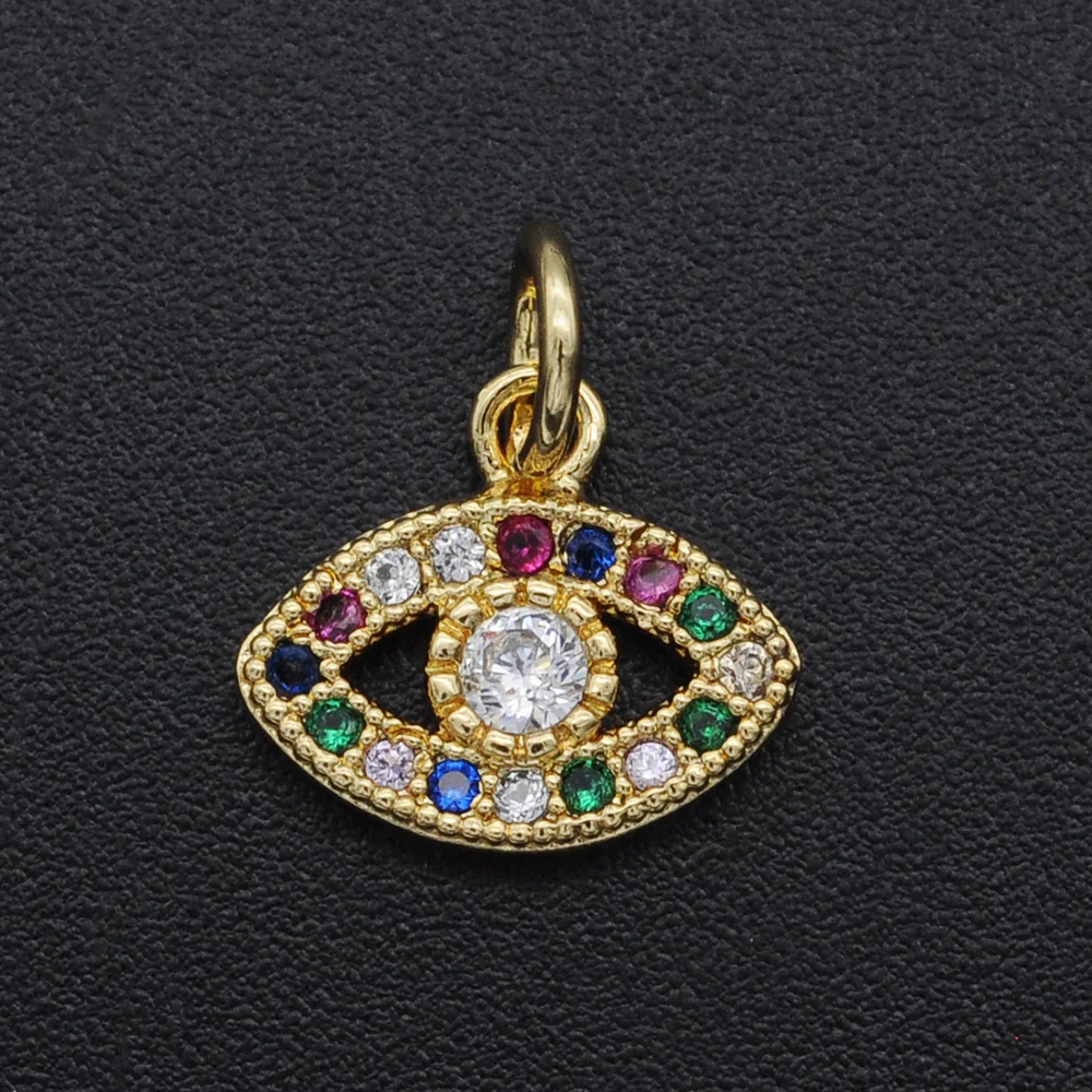 Сказочные Diy Религиозные кулоны от сглаза CZ оптом ожерелье кулон из циркона Хамса