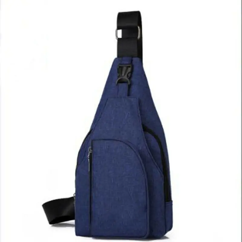Мужские сумки-слинги маленькая нагрудная сумка дорожный рюкзак с USB-портом для