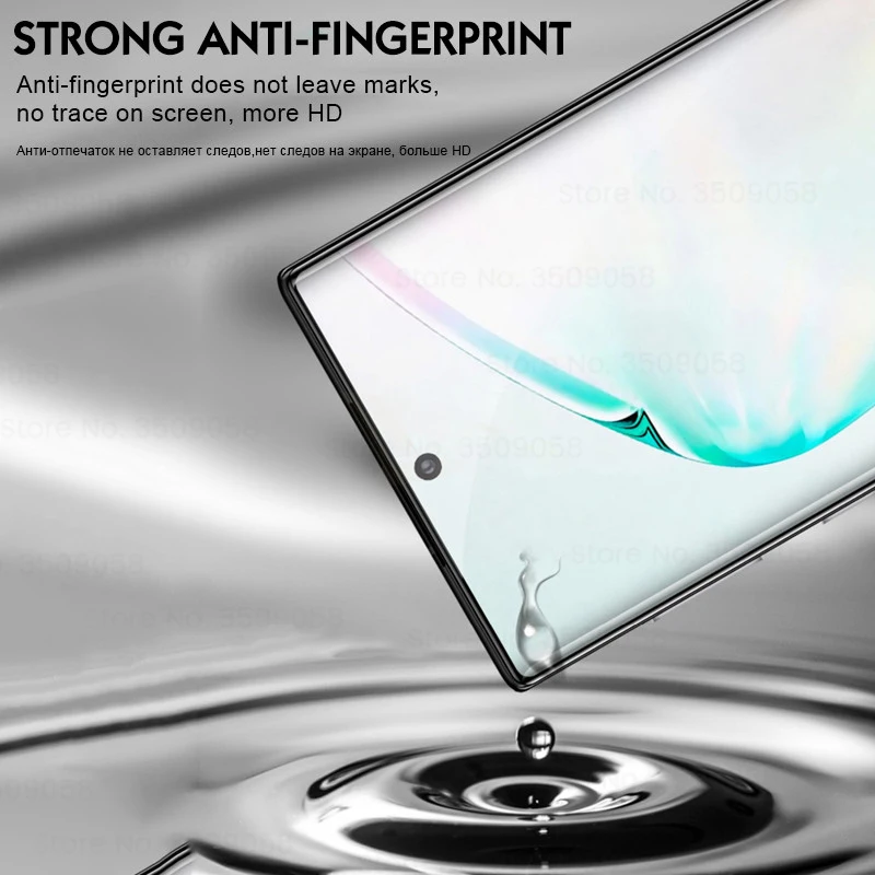 Полное защитное стекло 20D для samsung Galaxy Note 10 Pro S10 Plus 5g S10e Note10 Not 10+ Защитная пленка для экрана