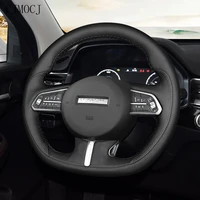 for haval f5 f7 f7x 20182020 high quality customized diy hand stitched leather steering wheel cover interior car accessories
