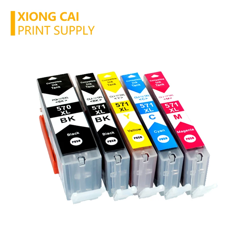 Совместимые чернильные картриджи PGI570 PGI 570 CLI 571 для Canon PIXMA MG5750 MG5751 MG5753 MG6850 MG6851 MG6852