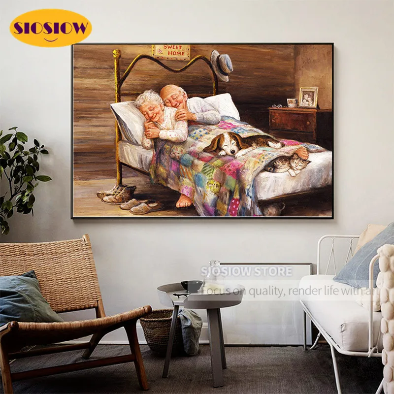 5d алмазная живопись сделай сам Старая Пара с вами навсегда полная вышивка из