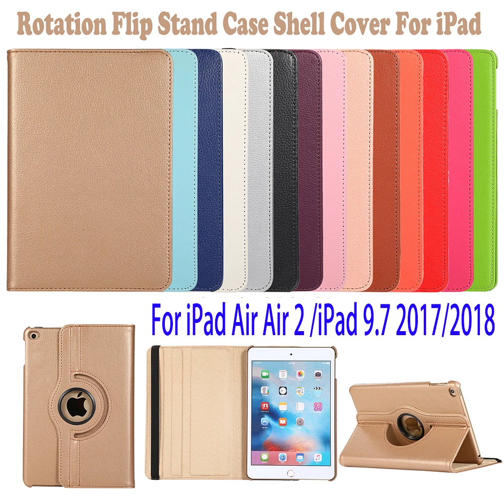 Чехол из искусственной кожи с вращением на 360 градусов для Apple iPad Air 2 чехол Умной