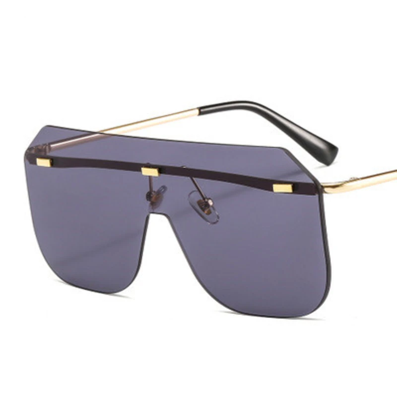 

NAUQ fashion trend one piece square sunglasses women brand designer ocean lens sun glasses retro gradient frameless glasses