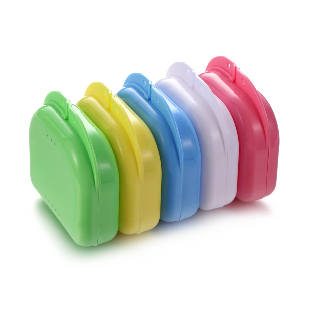 1PC Fake Teeth Orthodontic Denture Storage Box 8 Colors Mouth Guard Container Case Plastic Oral Hygiene Supplies |