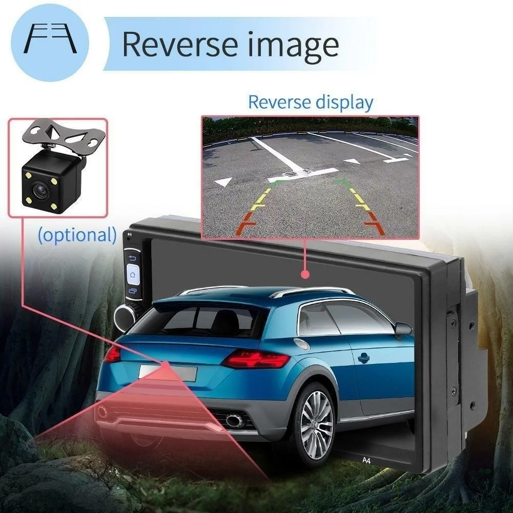 2din Автомобильная Радио Android8.1 мультимедийный плеер цифровой Mp5 с Bluetooth/wifi gps FM AM