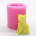 DIY милая форма для Свеча-кошка 3D свеча силиконовые формы для приготовления конфет форма для шоколада инструменты для украшения торта