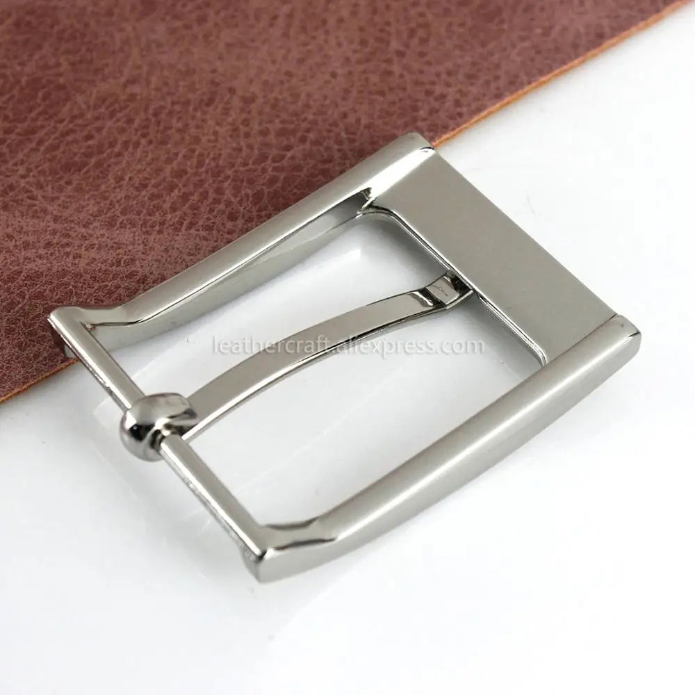 1pcs Metal Brushed 3.5cm Belt Buckle Casual Silver End Bar Single Pin Leather Craft Webbing fit for 32-33mm belt | Дом и сад