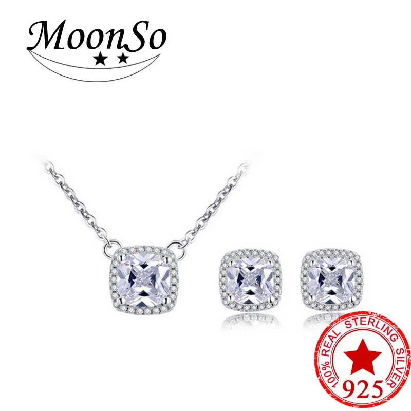 Женский ювелирный комплект из серебра 925 пробы с фианитами | Украшения и