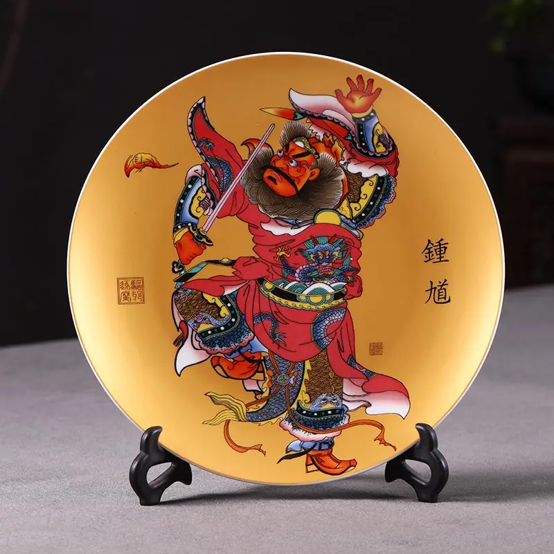 Декоративная керамическая тарелка Цзиндэчжэнь для дома гостиной модное