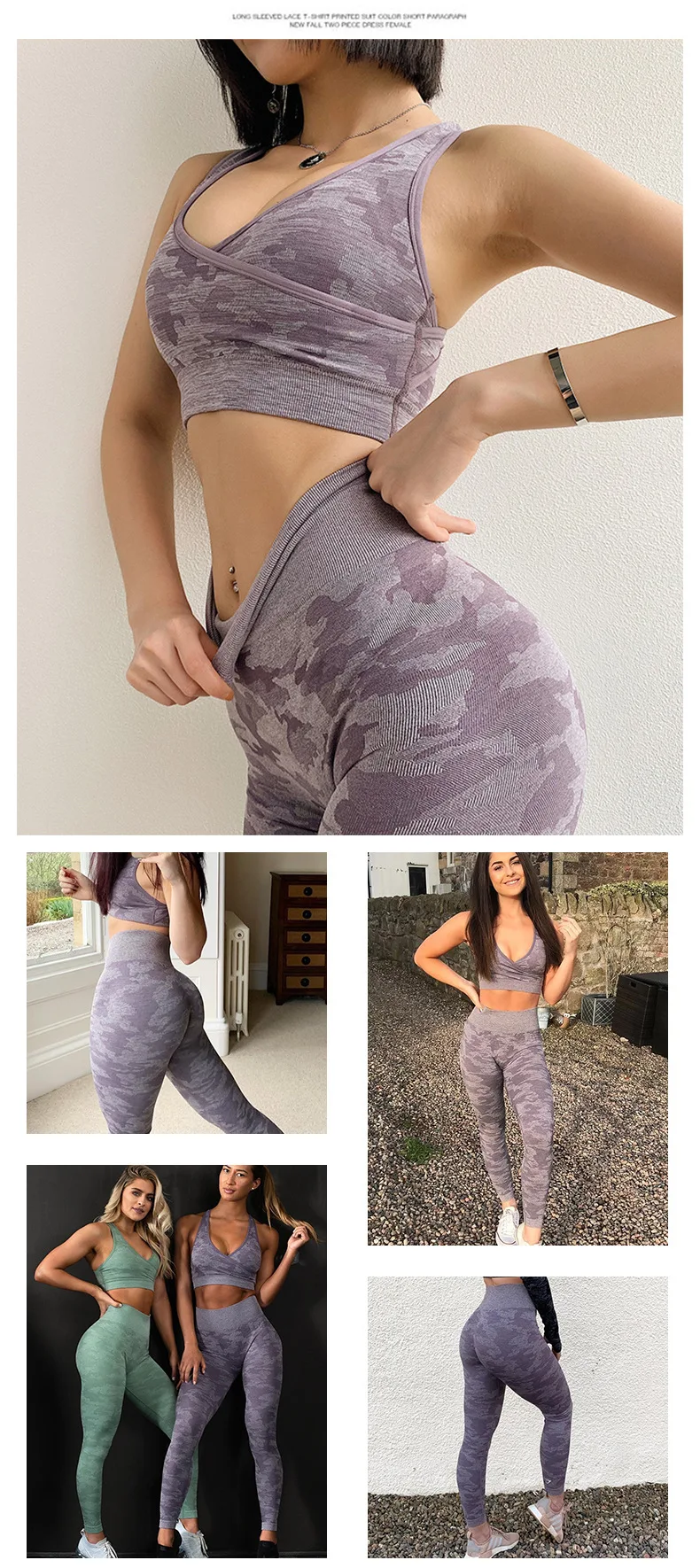 

Tie Dyeing Seamless Yoga Set Two Piece Set Women Outfits Sports Bra Workout Leggings High Waist Sexy Back Clothing Gym Fitness