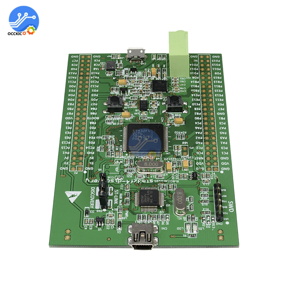 Плата разработки Stm32f4 Discovery Stm32f407 Cortex m4 модуль ST link V2 SWD Коннектор 3 В/5 В Micro AB USB