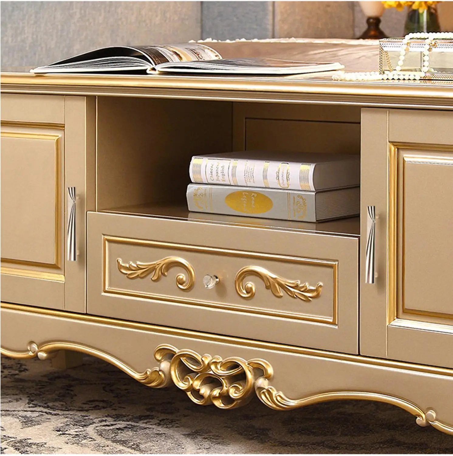 Европейские золотые инкрустированные дверные ручки домашние шкафы ящики для