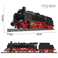 city traffic retro steam train railway model building blocks simulation locomotive technical brick kids toy gifts for children