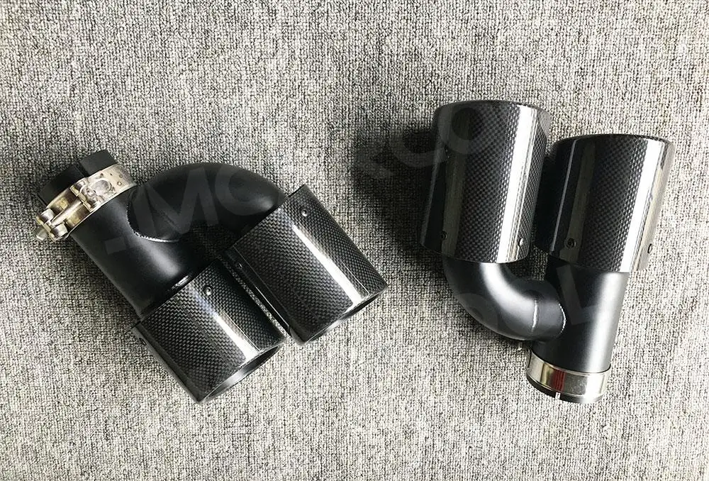 Наконечники для выхлопных газов заднего бампера из углеродного волокна