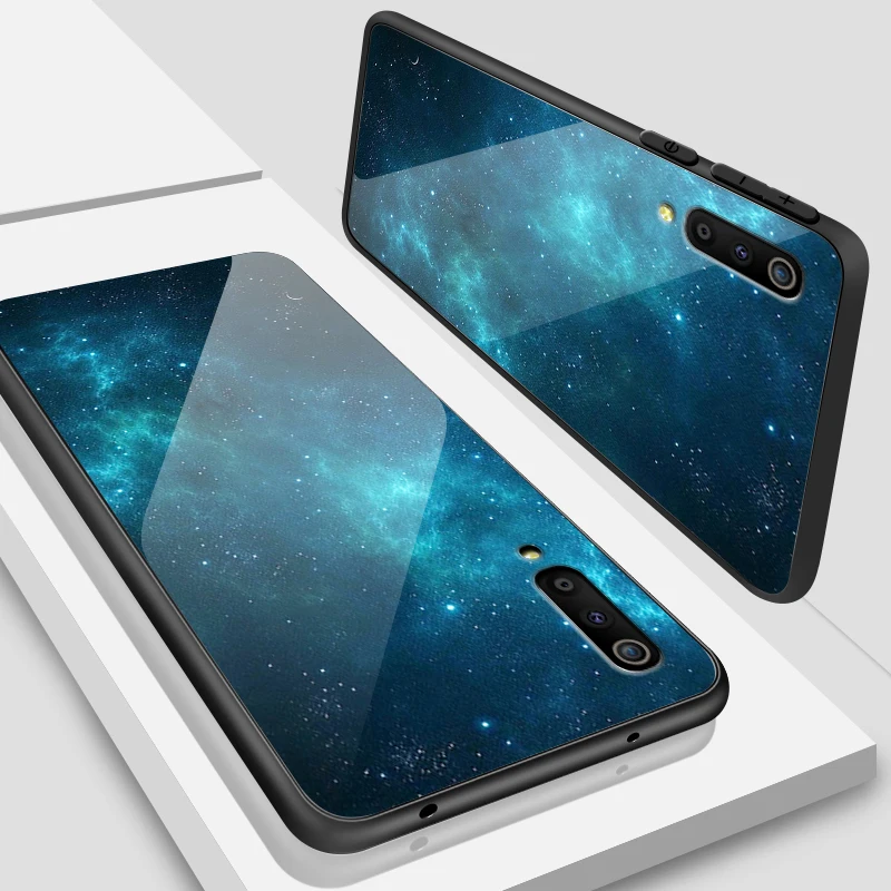 Для samsung Galaxy A40 A10 A20 A30 A50 A8S A6S A70 A80 A90 закаленное Стекло чехол J4Plus M10 M20 M30 Note9 роскошный защитный чехол - Цвет: W190