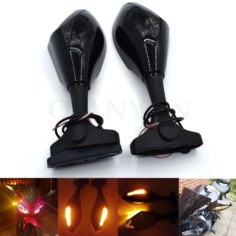 Светодиодный для мотоцикла встроенный светодиодный поворотник боковое зеркало