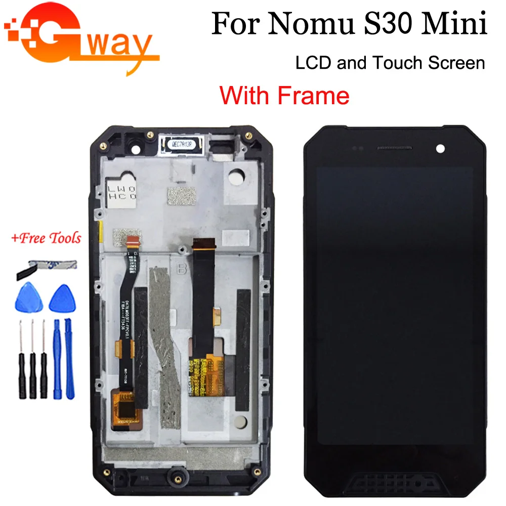 FSTGWAY для 4 7 &quotдюйма ному S30 мини ЖК-дисплей Дисплей + Сенсорный экран стекло lcd