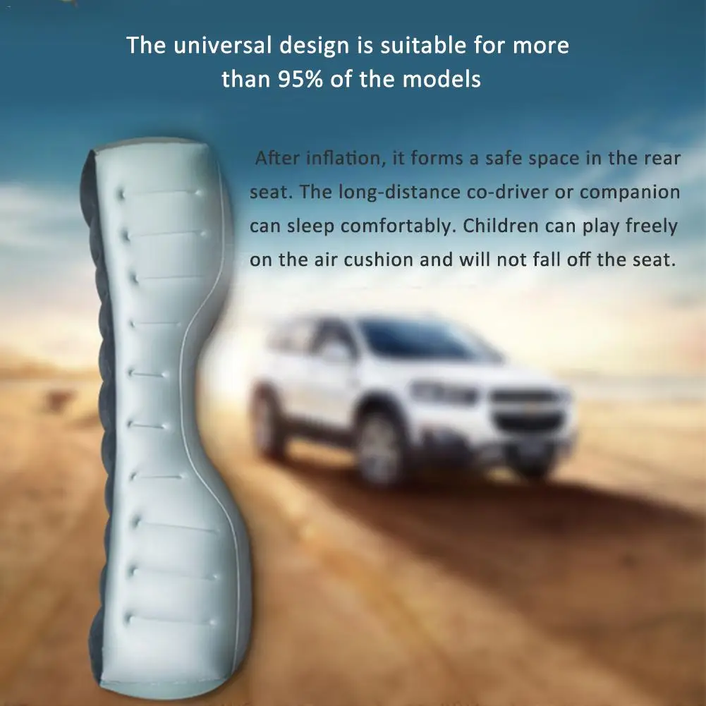 Автомобильный воздушный матрас универсальная подушка на заднее сиденье для