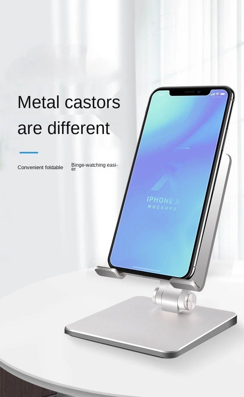 

Phone Accessories Tablet Holder Aluminum Alloy Folding Tablette Adjustable IPad Air Computer Lazy Desktop Mobile Home Bracket