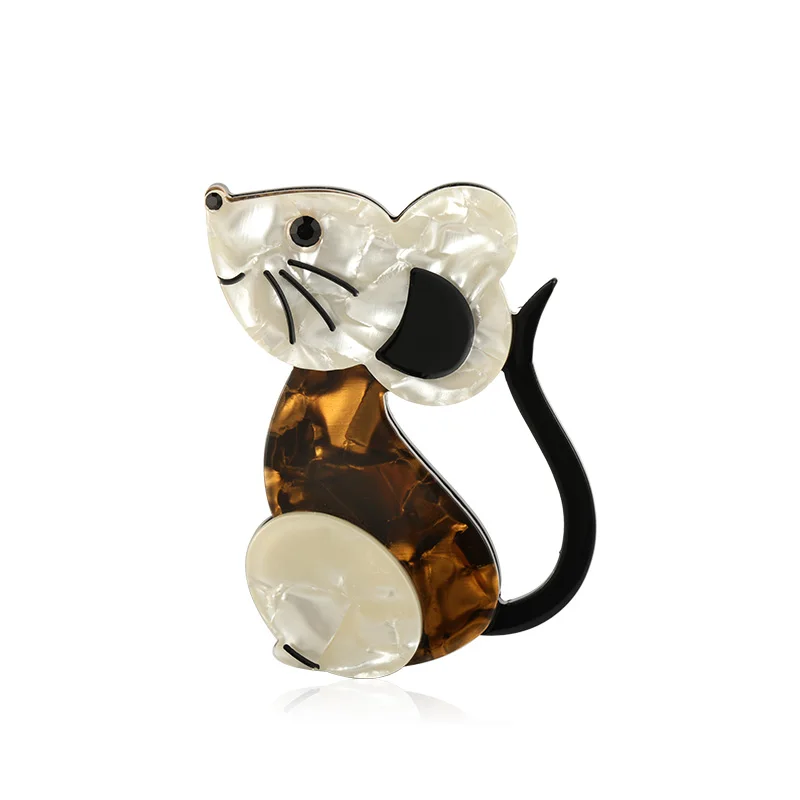 Blucome яркая акриловая брошь в виде мыши украшения для женщин и девочек